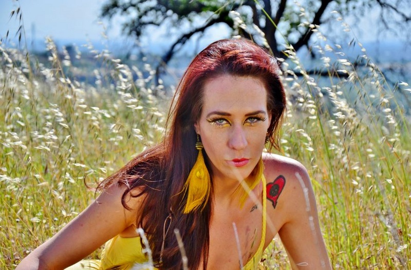 Female model photo shoot of Skin Deep Makeup by eroticbuddhaART in Chico, Ca