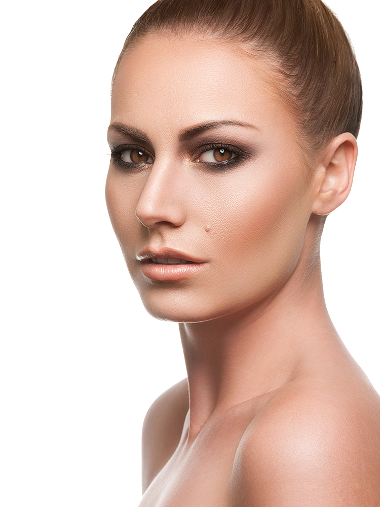 Female model photo shoot of J Loren by Tom LA, makeup by Kenia  R  Daniel
