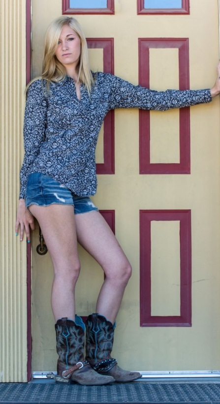 Female model photo shoot of Tess Barbieri by JamesR Photography in King City, CA
