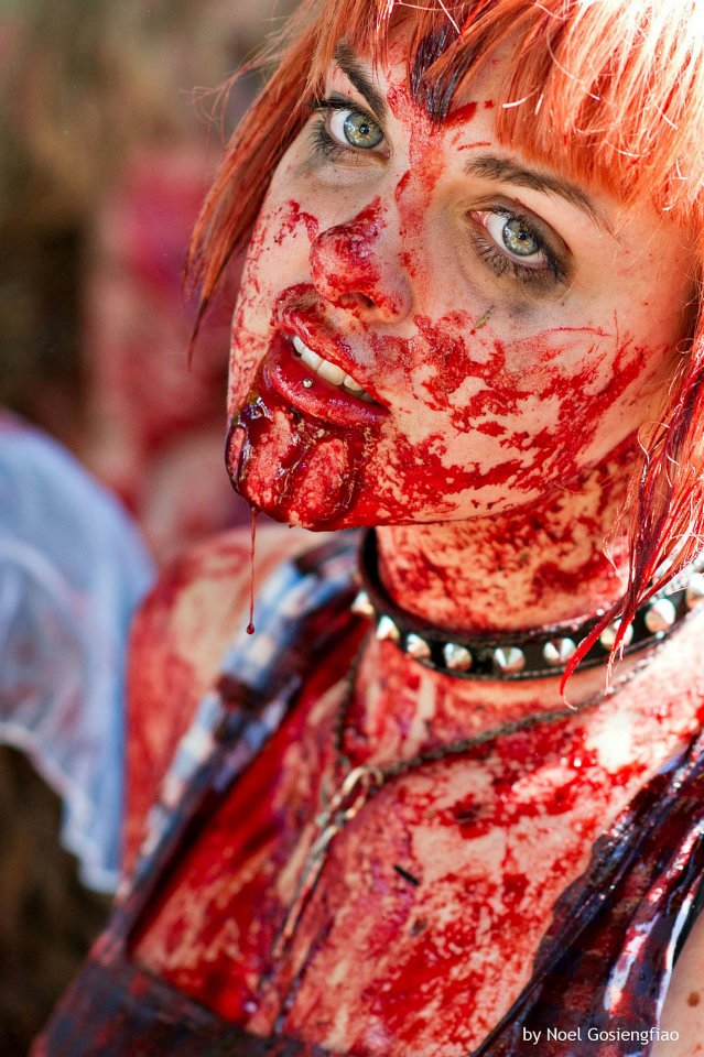 Female model photo shoot of Louise Burns in Sydney Zombie Walk