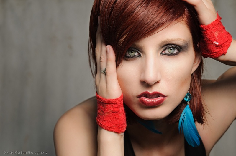 Female model photo shoot of xtine by Donald Carlton