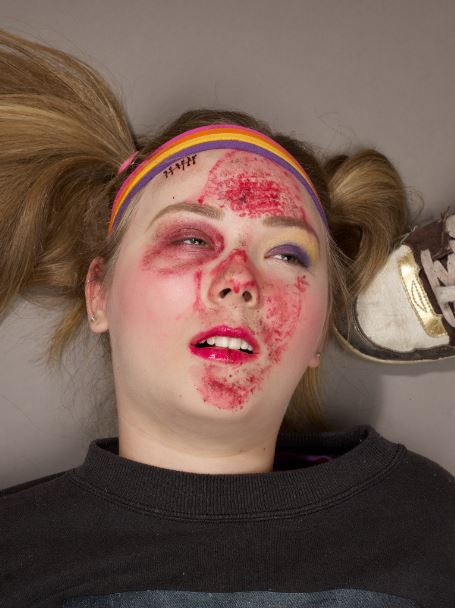 Female model photo shoot of JAdore Gore Make-Up