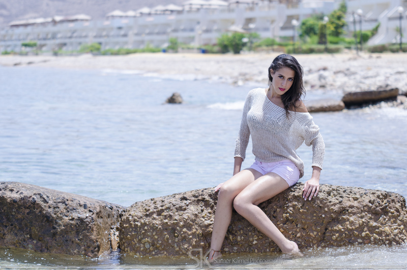 Female model photo shoot of Amina Ashraf by Samer Kamel