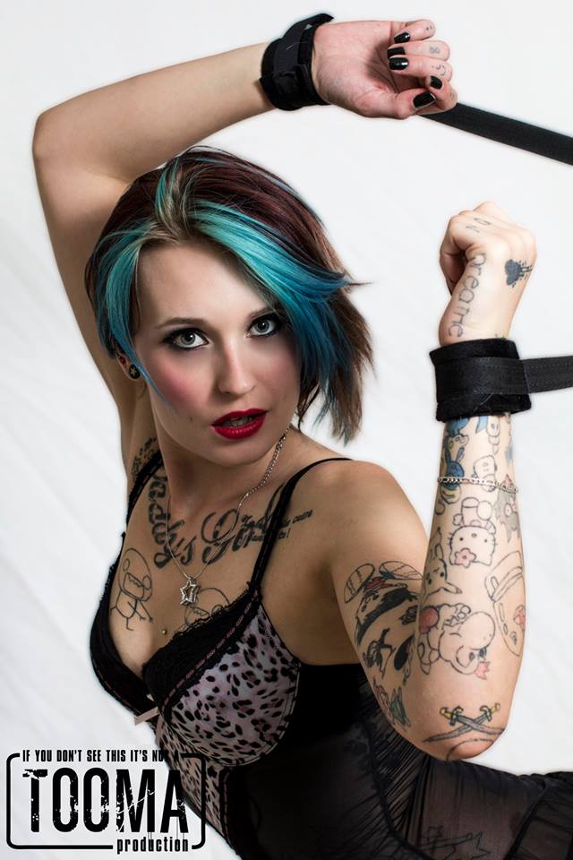 Female model photo shoot of Tattooed cutie by Tooma Productions