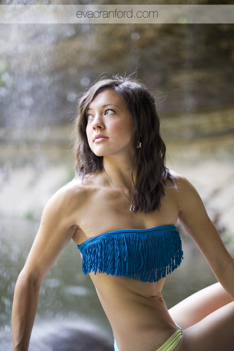 Female model photo shoot of Eva Cranford in Hamilton Pool