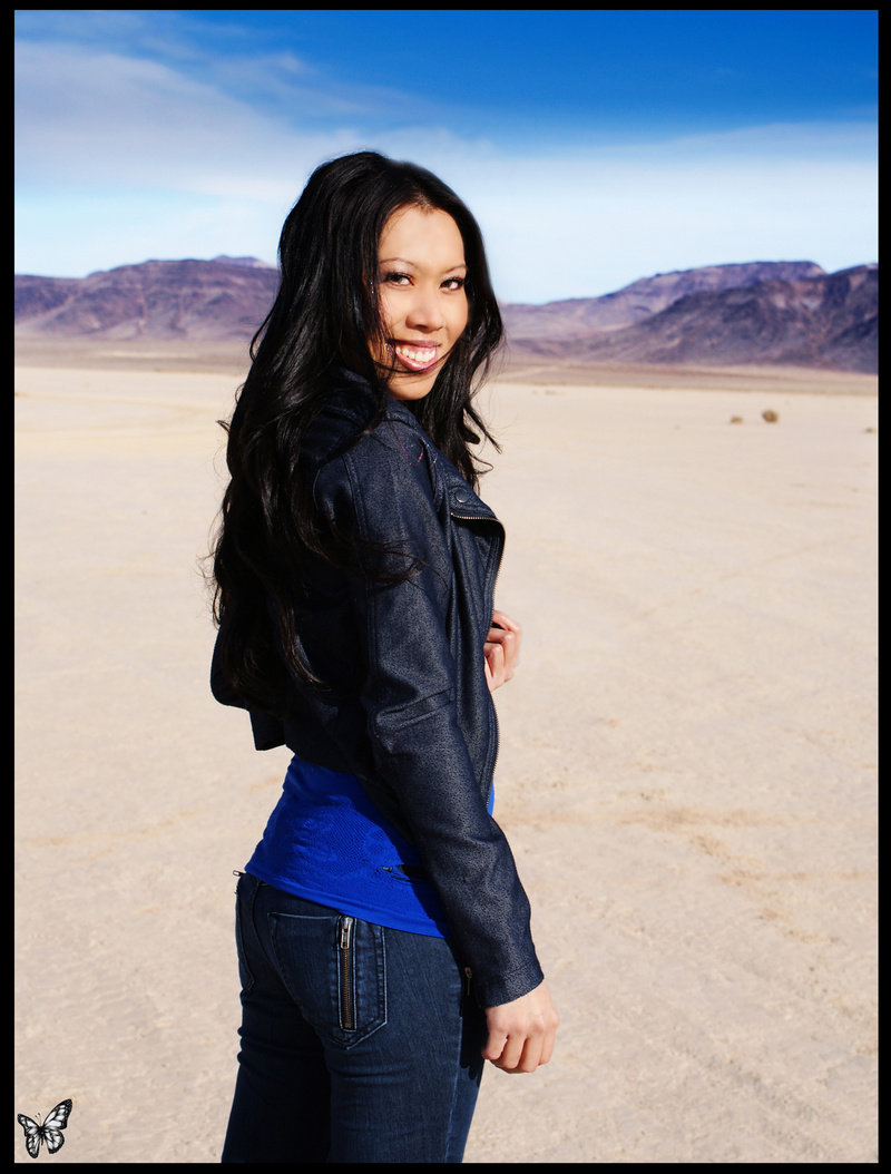 Female model photo shoot of Butterfly Photography  in Las Vegas Studio