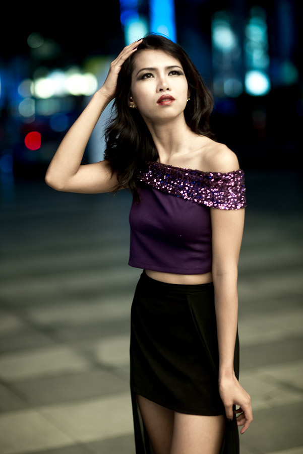 Female model photo shoot of Wiiwaa  in CTW,Bangkok Thailand