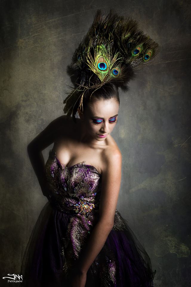 Female model photo shoot of MakeupByGinger in Lovesmack Studio, Tucson AZ