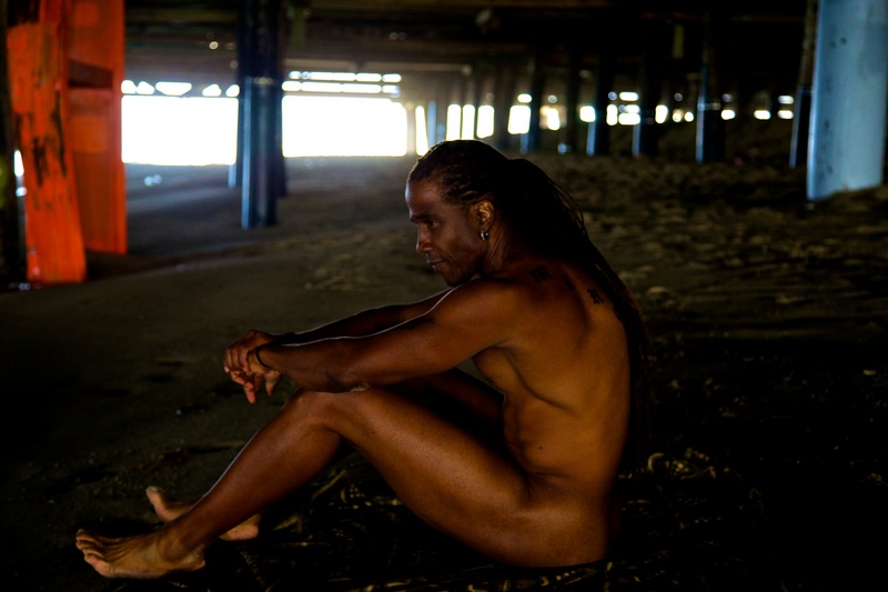 Male model photo shoot of Michael McKnight in Santa Monica Pier