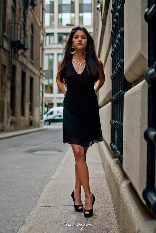 Female model photo shoot of Gisselle Sanchez in Vieux Montreal