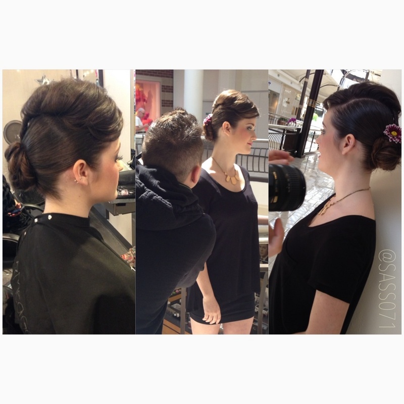 Female model photo shoot of SASSxO in Paul Mitchell the school