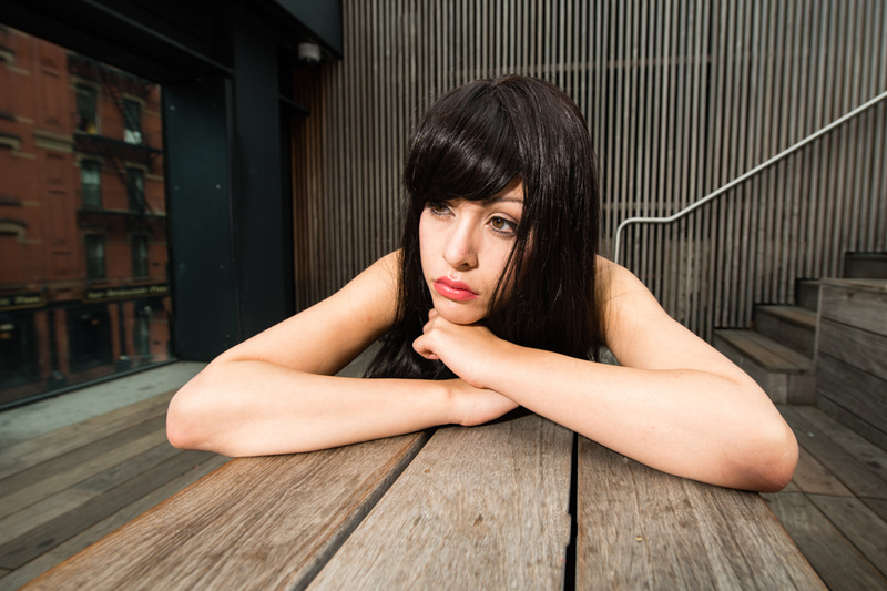 Male and Female model photo shoot of Darrin Estep and L  U  X in NYC - Highline