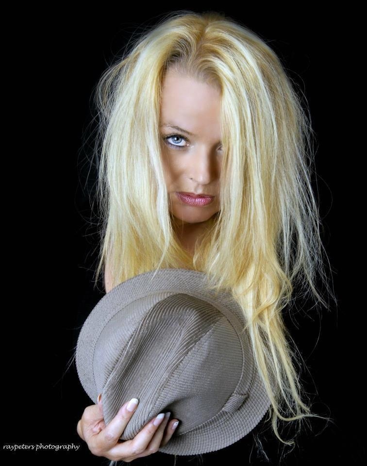 Female model photo shoot of Blonde Alien Model