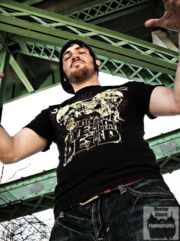 Male model photo shoot of BostonChuckPhotography in under the queen city bridge, Manchester, NH