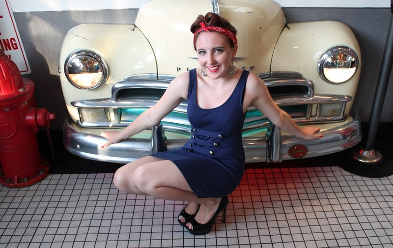 Female model photo shoot of Leah Ellis by A Curious Extravaganza in Route 66 Diner - Albuquerque, NM