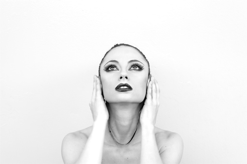 Female model photo shoot of Olga Stadnikova in Make up and style by Olga Stadnikova