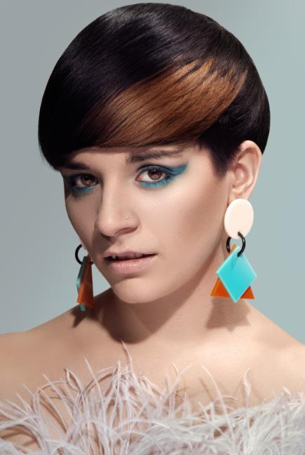 Female model photo shoot of Alba CG, hair styled by debbie G