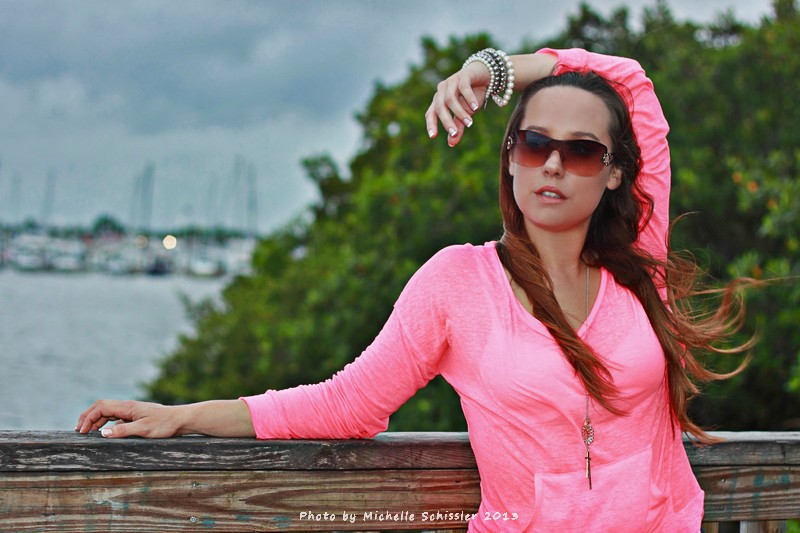 Female model photo shoot of Michivision Photography and Lisa J Models in Miami, FL