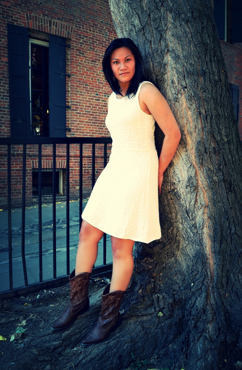 Female model photo shoot of Casey Seiple  in Old Sacramento, CA