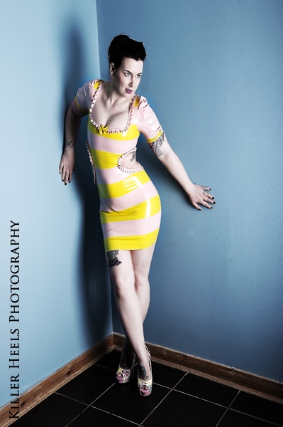 Female model photo shoot of Miss Hellcat in Rosemount Tattoo Aberdeen