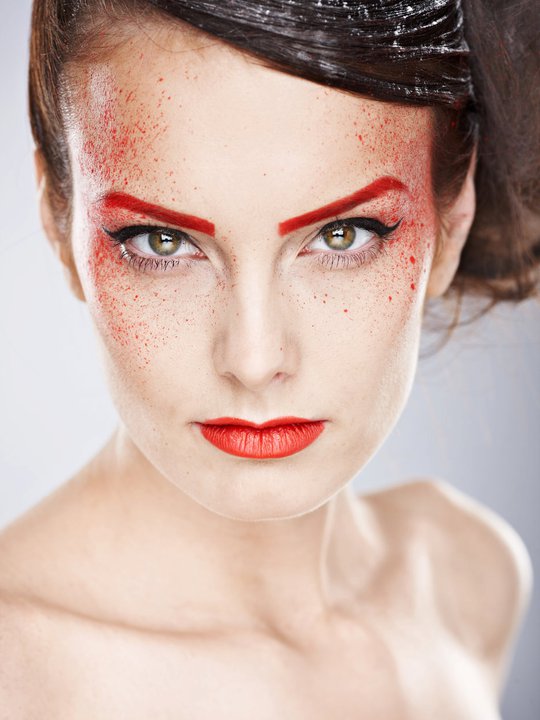 Female model photo shoot of Eva Hronn makeup