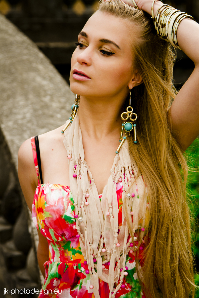 Female model photo shoot of Jelena Kakurina in Palanga, Lithuania