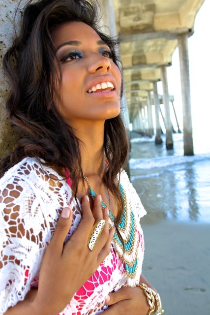 Male and Female model photo shoot of Timmy Mack and Brenda Castillo in HB Pier