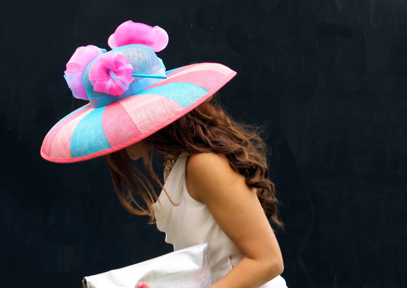 Female model photo shoot of Monique Lee Millinery in Royal Ascot, Ascot Racecourse