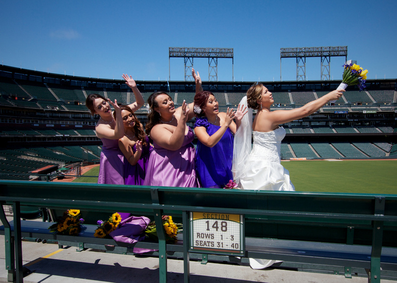 Female model photo shoot of Barb Coffin in AT&T Park, San Francisco, CA