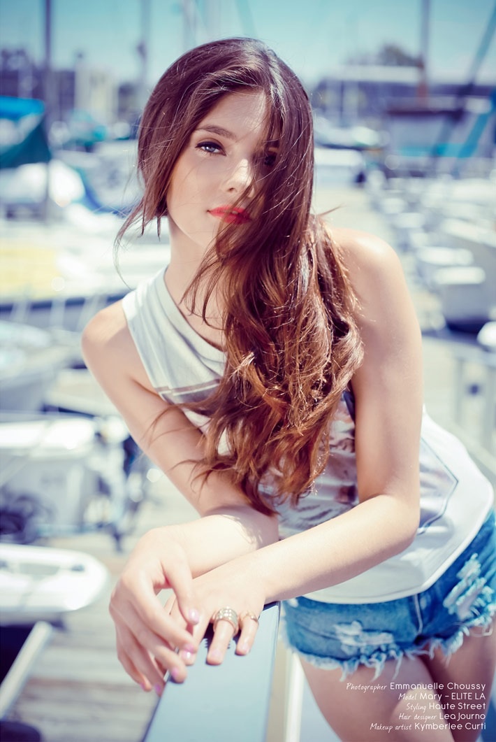 Female model photo shoot of Kymberlee Curti in Marina Del Rey