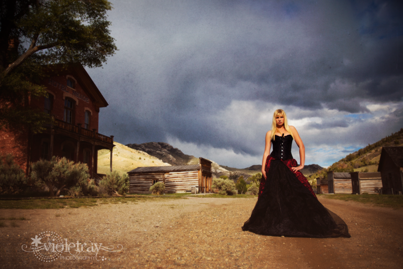 Female model photo shoot of VioletRay Photography  and Morgin Sheppard in Bannack, MT