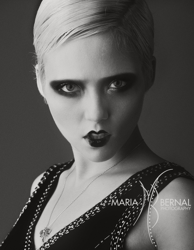 Female model photo shoot of Josephine McAdam by MBernal, makeup by Zeke R