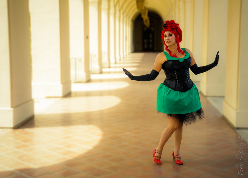 Female model photo shoot of Mirna C in Pasadena City Hall