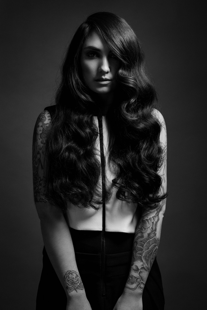 Female model photo shoot of Phoenix Ly by Jason Lau, hair styled by Tarik Jasarevic