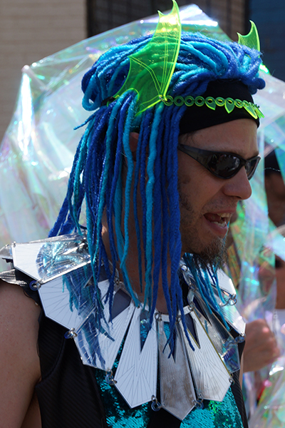 Male model photo shoot of Mike Kellner in Cony Island Mermaid Parade 2013