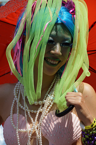 Male model photo shoot of Mike Kellner in Cony Island Mermaid Parade 2013