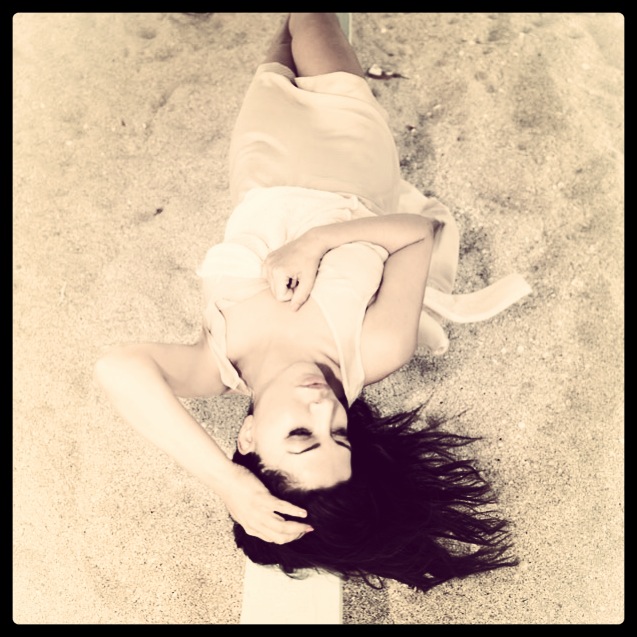 Female model photo shoot of NAOMI ADELE in haul over beach fl