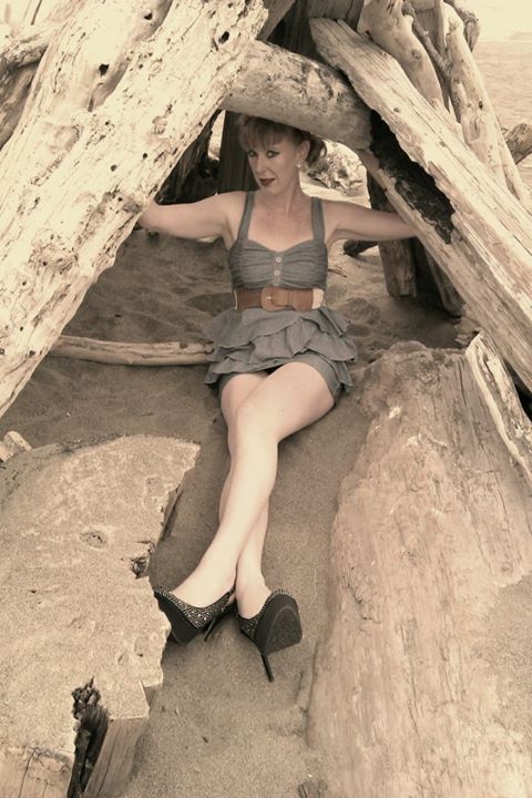 Female model photo shoot of Trixie Hellcat in Salmon Creek Beach