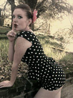 Female model photo shoot of Trixie Hellcat in Franklin Rural Cemetary