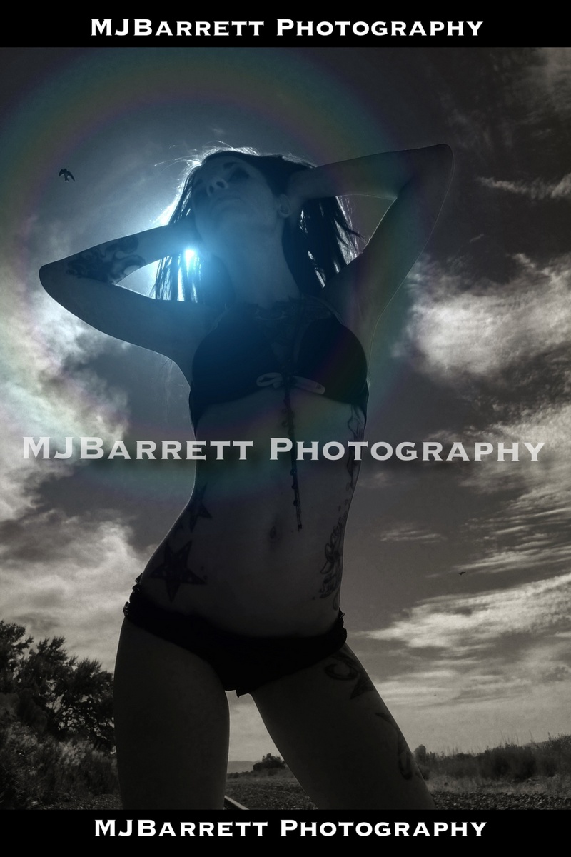 Male and Female model photo shoot of mjbarrettphotography and Vicious Star in Salt Air, UT