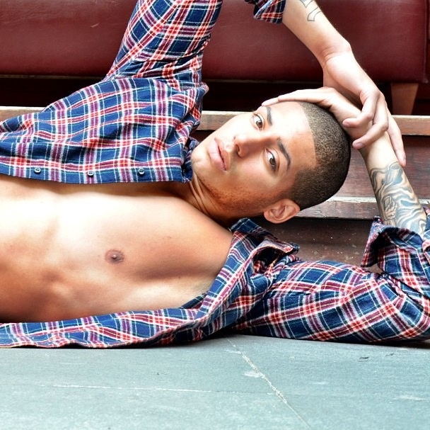 Male model photo shoot of David Dividu in NYC Roof Top