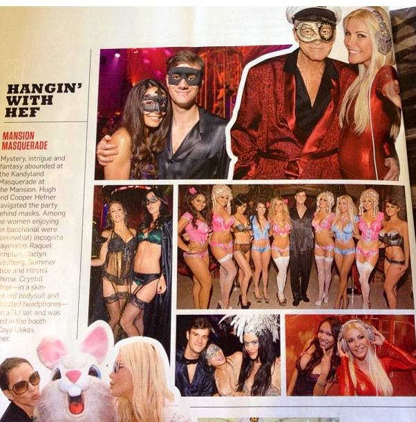 Female model photo shoot of Kimberly Federics in Playboy Mansion Masquerade