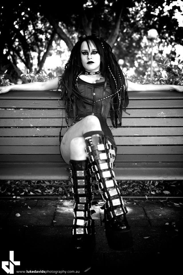 Female model photo shoot of Ash Amphetamine in Hyde Park, Sydney