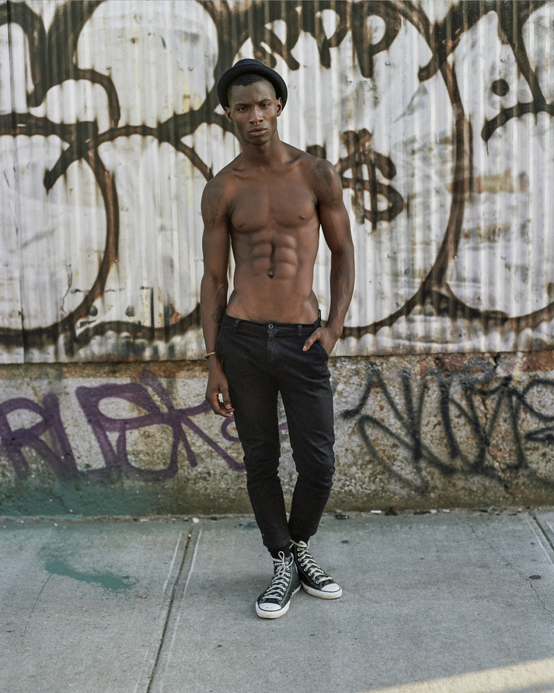 Male model photo shoot of Simon Chetrit in Williamsburg, Brooklyn