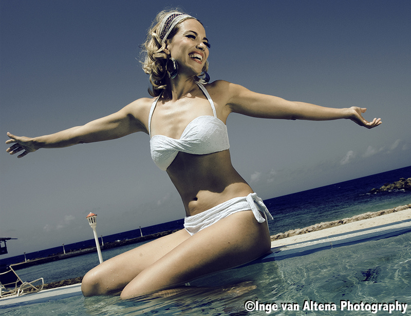 Female model photo shoot of Inge van Altena in Curacao