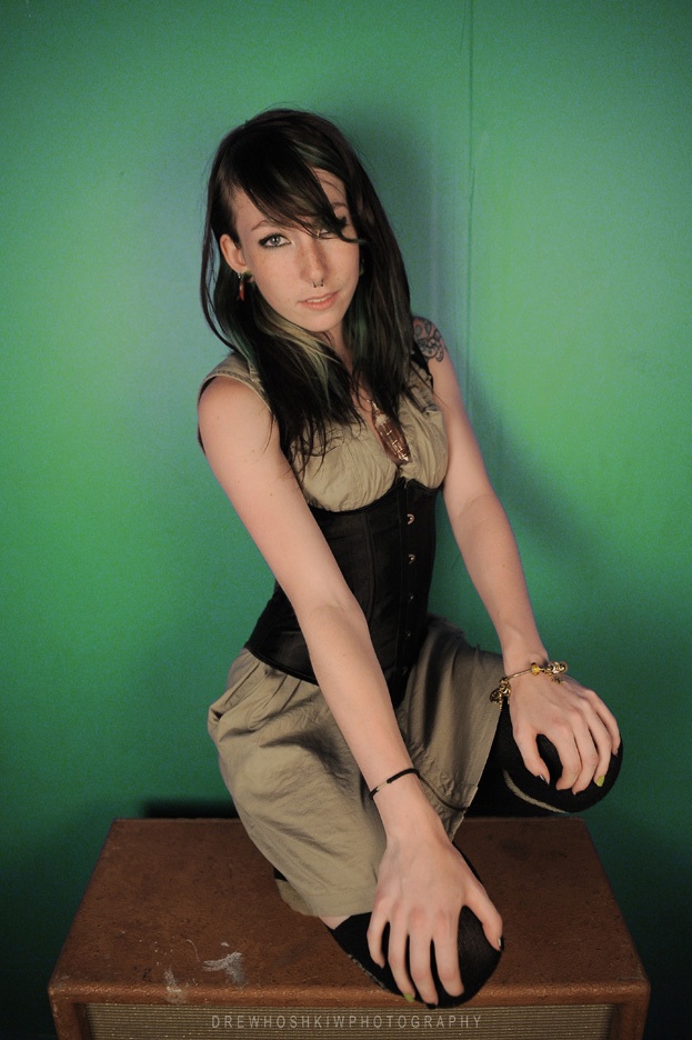 Female model photo shoot of Poison Ivy