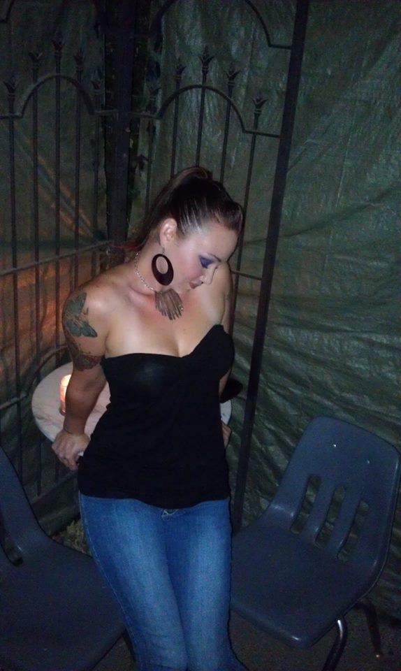 Female model photo shoot of Tattooed Army Veteran