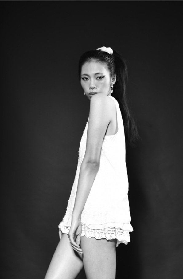 Female model photo shoot of MARI K in studio syu-syu , TOKYO Japan