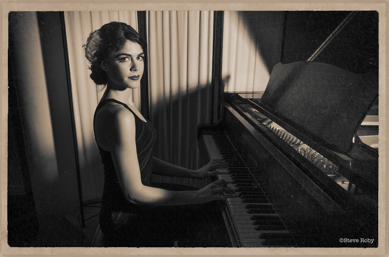 Female model photo shoot of Erika Stella in Piedmont Piano Company
