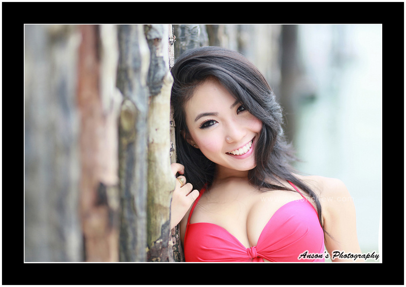Female model photo shoot of Audrey Goh Li Yi in Sentosa